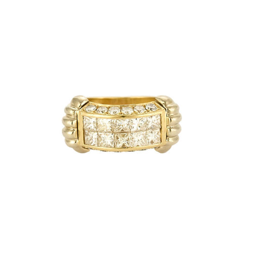Bague 53 Bague en Or Jaune et Diamants 58 Facettes B240786