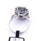 Bague 55 BAGUE EN OR BLANC 18 KT - AIGUE-MARINE ET DIAMANTS - ART DÉCO' 58 Facettes