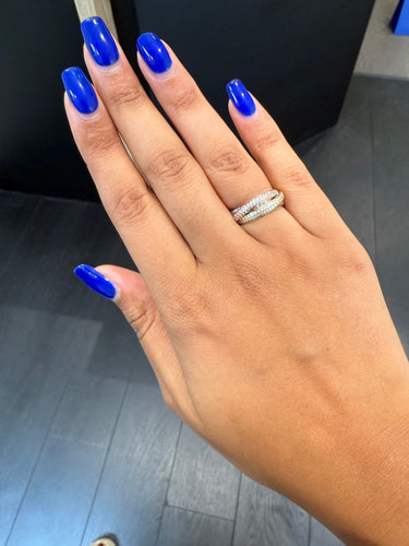 Bague 51 Cartier - Bague Trinity - Petit modèle - Pavée Diamants 58 Facettes 1.0000818/1