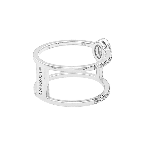 Bague 52 Bague Messika "Glam'Azone" or blanc, diamants. 58 Facettes 34579