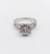 Bague marguerite vintage or blanc, 0,60 carat diamants serti illusion 58 Facettes A06236