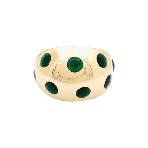 Bague Bague vintage Van Cleef & Arpels, or jaune, laque. 58 Facettes 34648