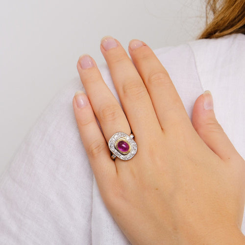 Bague 56 Bague or rubis 58 Facettes