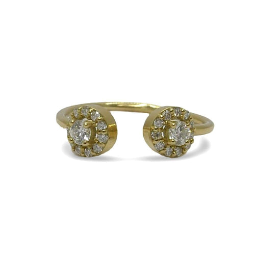 Bague 53 Bague or jaune et diamants 58 Facettes 00004101