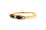 Bague 53 Bague contemporaine or jaune, saphirs et diamants 58 Facettes 22735