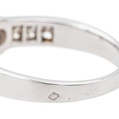 Bague 57 Bague Solitaire Or blanc Diamant 58 Facettes 3505424CN