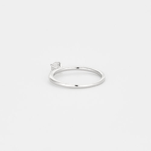 Bague 53 Solitaire or blanc diamant 58 Facettes 3121290