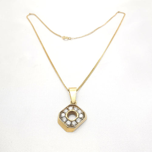 Collier Collier en or jaune et diamants 58 Facettes