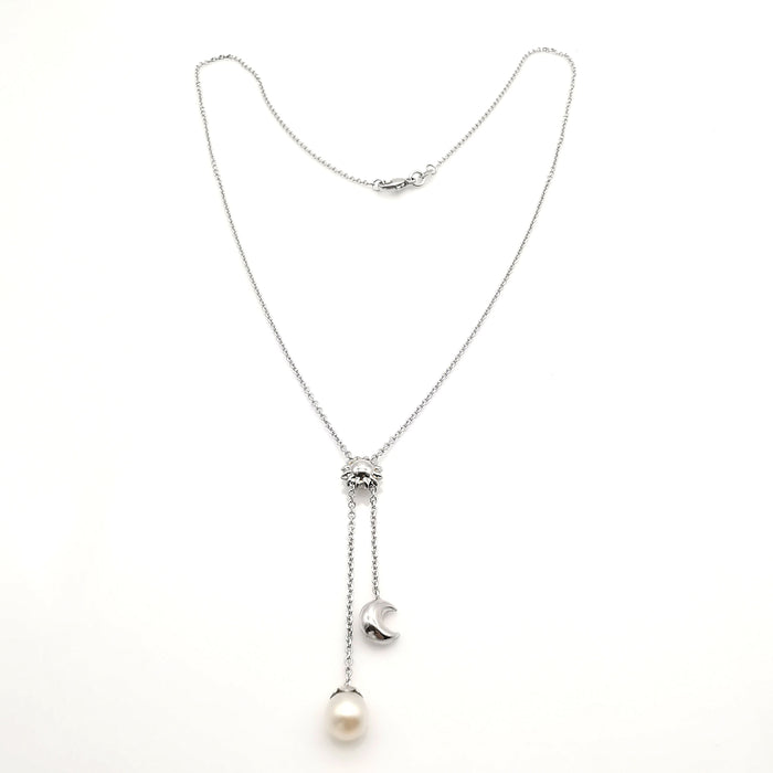 White gold necklace