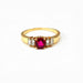 Bague 60 Bague rubis diamants or jaune 58 Facettes Bag.rub.bagt1243