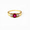 Bague 60 Bague rubis diamants or jaune 58 Facettes Bag.rub.bagt1243