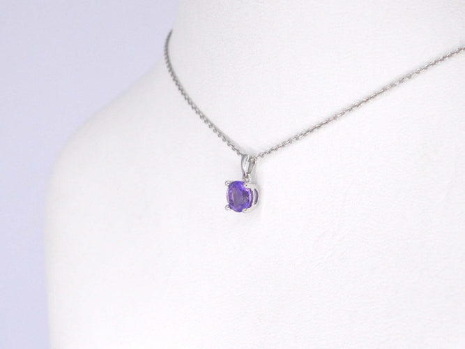 Pendentif Pendentif en or blanc avec améthyste 58 Facettes 2193