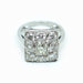 Bague 47 Bague or blanc et diamants 58 Facettes