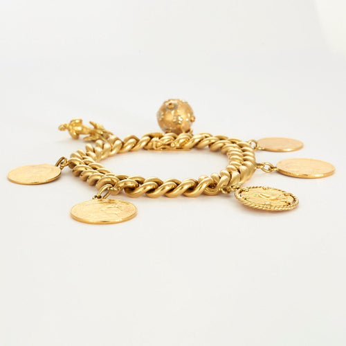 Bracelet Gourmette or jaune 58 Facettes LP468/2