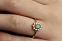Bague 59 Bague Marguerite Emeraude de 0,40ct 58 Facettes