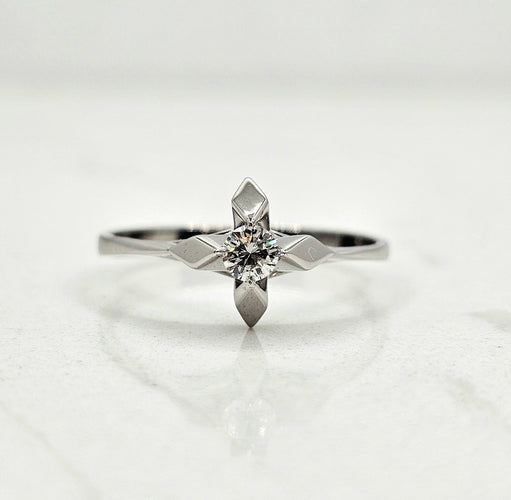 Bague 57 Bague Solitaire Diamant 0.15ct 58 Facettes 320