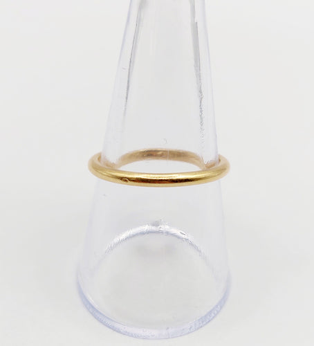 Bague 56 Bague jonc Alliance antique or jaune 18k stacker (circa 1929) 58 Facettes A06009