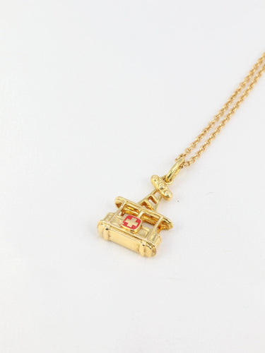 Pendentif Pendentif vintage téléphérique en or jaune 58 Facettes 391.14