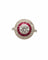 Bague 51 Bague Cible Art déco en platine, diamants et rubis 58 Facettes
