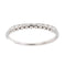 Bague 53 Bague Demi alliance Or blanc Diamant 58 Facettes 2916895CN