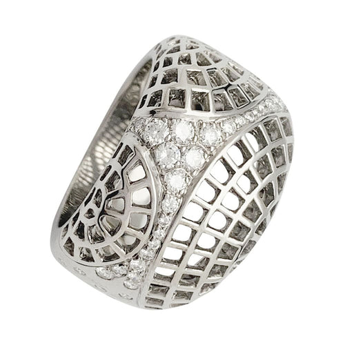 Bague 49 Bague Cartier, "Nouvelle Vague Paris", or blanc. 58 Facettes 31803