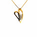 Pendentif Pendentif Coeur Or Jaune & Blanc 18k 58 Facettes 2-PEC2- GS32637