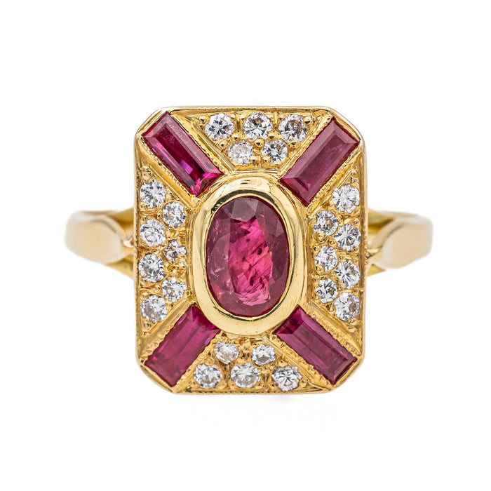 Bague 53.5 Bague Or jaune Rubis 58 Facettes 3136376CN