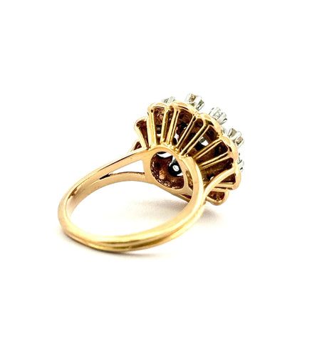 Yüzük 54 Eski altın ve elmas yüzük 58 Facettes