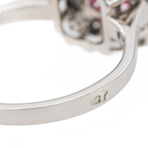 Bague 53 Bague Or blanc Rubis 58 Facettes 2905288CN