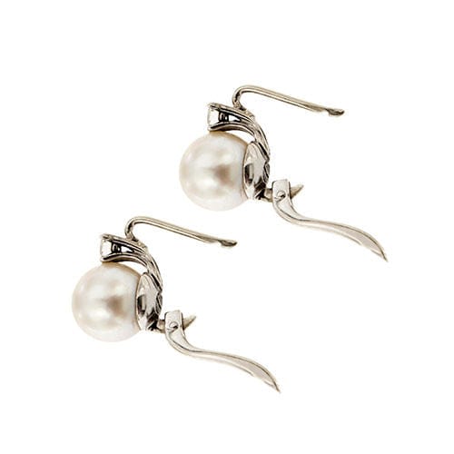 Boucles d'oreilles Boucles d'oreilles en perles et diamants 58 Facettes 38952