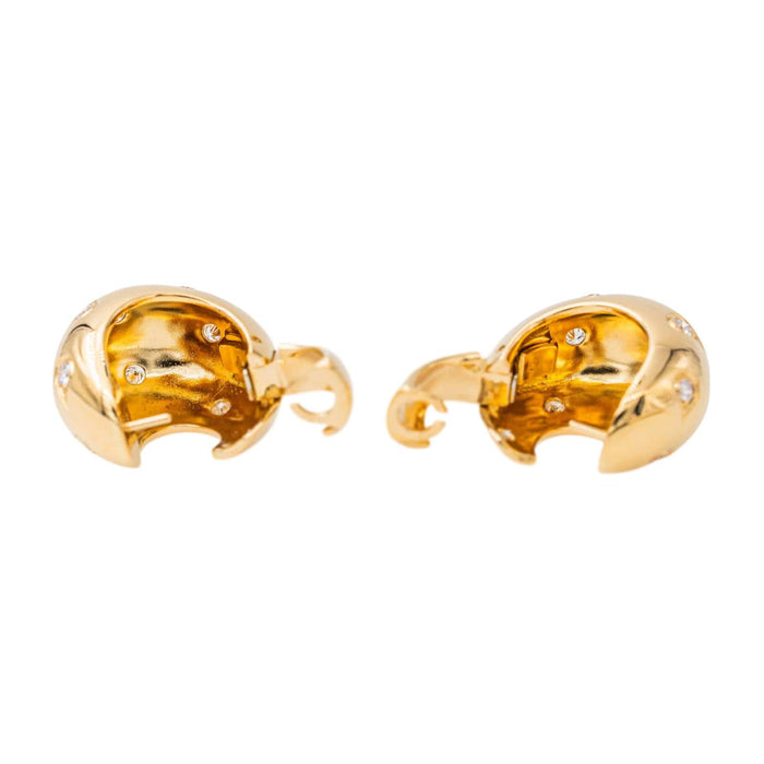 Boucles d'oreilles Cartier Boucles d'oreilles Créoles Or jaune Diamant 58 Facettes 3785640CN