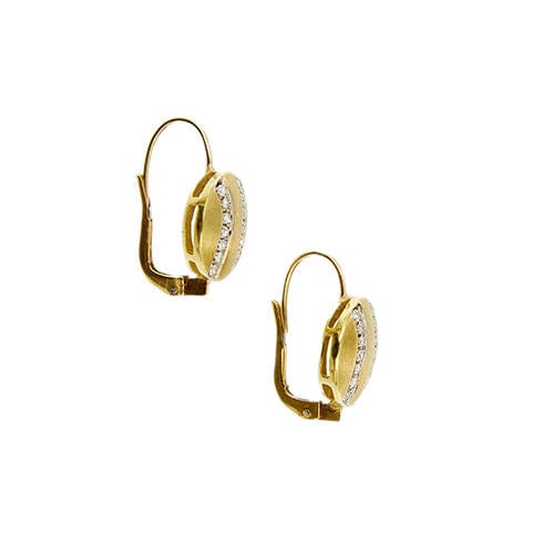 Boucles d'oreilles Boucles d'oreilles en or jaune et diamants 58 Facettes 38429