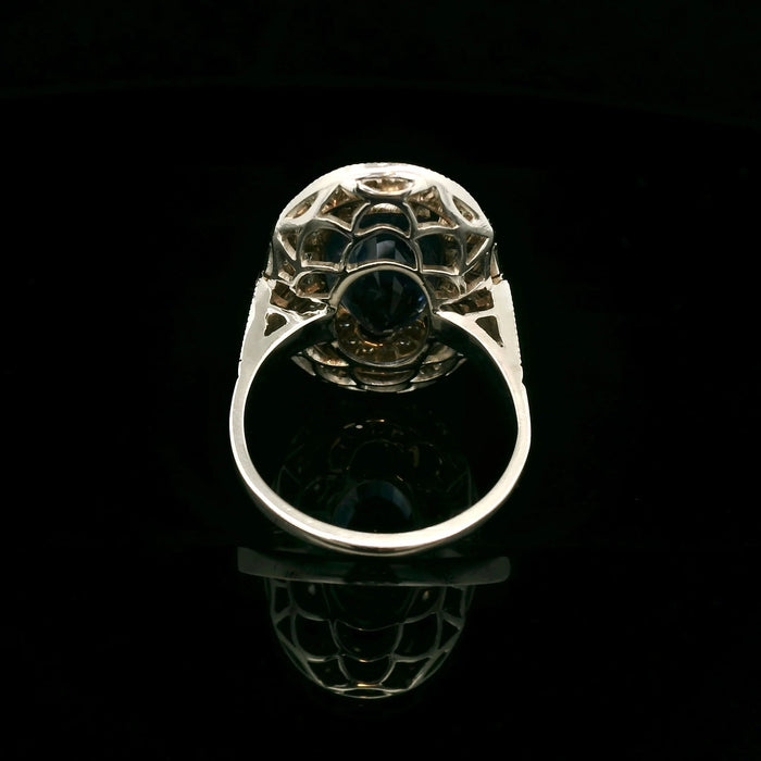 Saphir Art Deco Ring