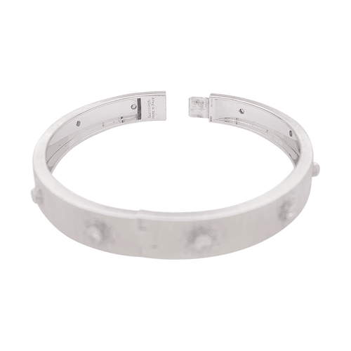 Bracelet Buccelati "Macri Classica" or blanc, diamants. 58 Facettes 34177