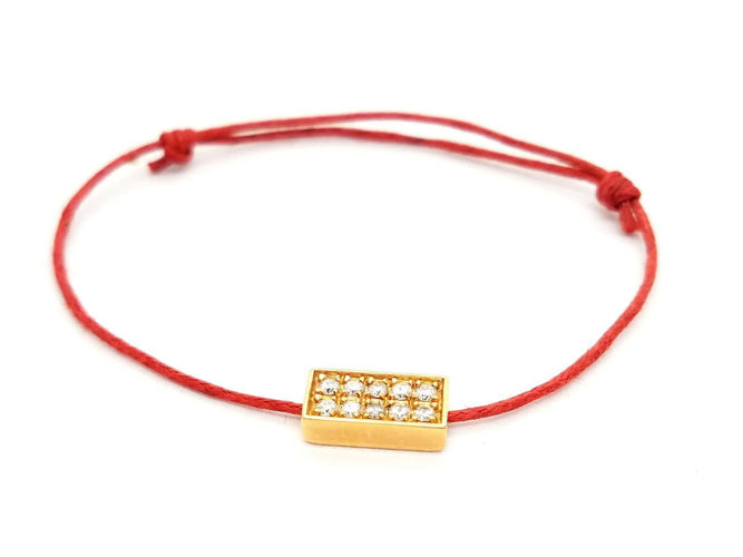 Bracelet Bracelet Cordon Or rose Diamant 58 Facettes 578829RV