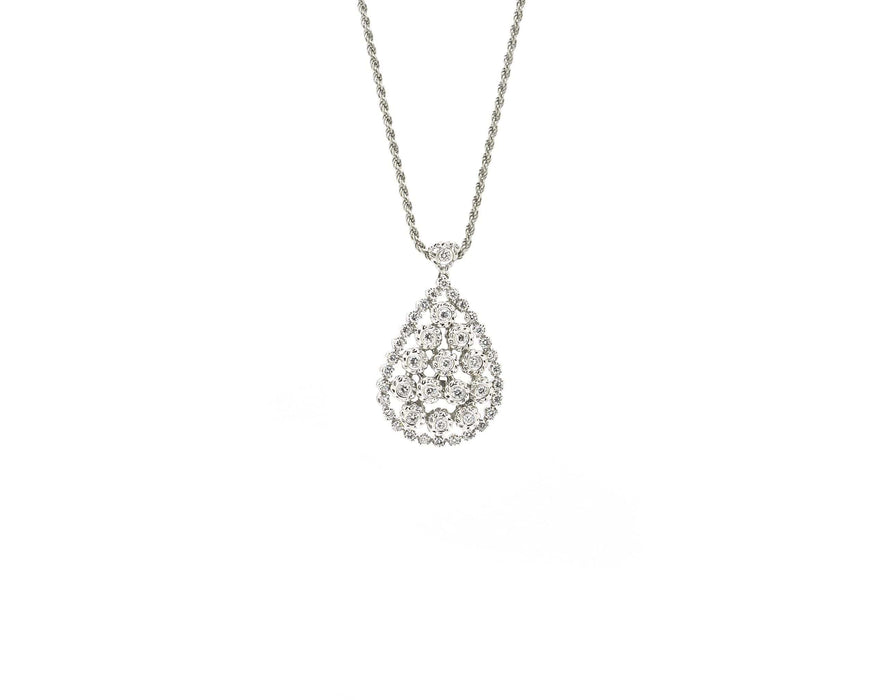 Collier Collana Damiani in oro bianco e diamanti 0,71 Ct 58 Facettes