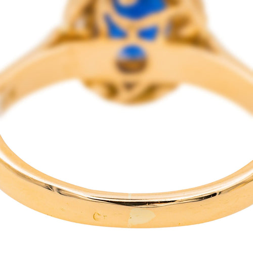 Bague 51 Bague Marguerite Or rose Saphir, Diamant 58 Facettes 3463704CN