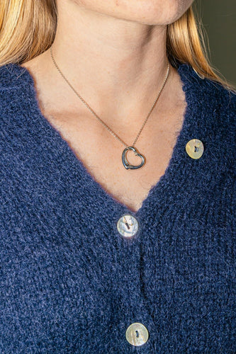 Collier Tiffany & Co Collier Open Heart Argent Diamant 58 Facettes 4516623RV