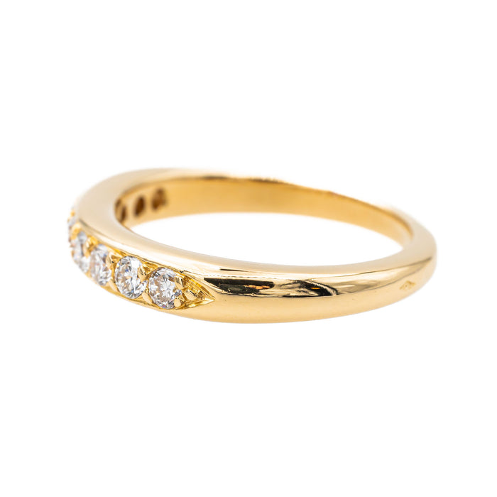 Medio anillo Anillo de matrimonio Oro amarillo Diamante