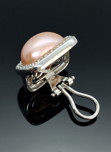 Boucles d'oreilles Boucles d'oreilles raffinées en corail rose italien 58 Facettes