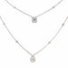 Collier Messika Collier My twin Or blanc Diamant 58 Facettes 3806940CN