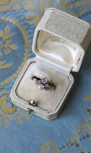 Bague 50 Bague Duchesse Belle Epoque Diamants or jaune et platine 58 Facettes