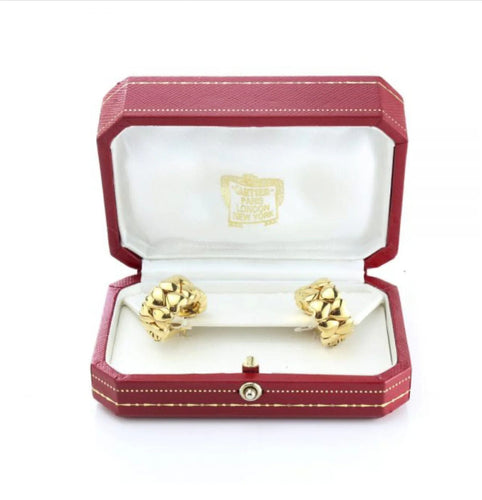 Boucles d'oreilles CARTIER - boucles d'oreilles  Double Coeurs  en or jaune 58 Facettes