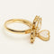 Bague 51 Van Cleef & Arpels - Bague Sweet Hearts or jaune, diamants, nacre 58 Facettes