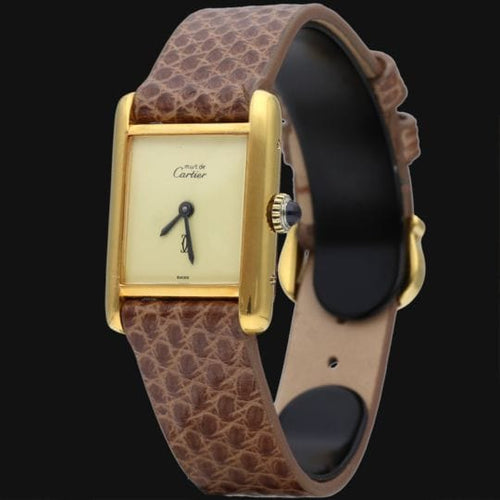 Montre Cartier Montre Tank Vermeil 58 Facettes MT42169