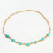 Collier Collier cabochons turquoises 58 Facettes 35100046