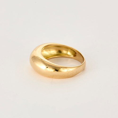 Bague 57 Bague jonc or jaune 58 Facettes GU257