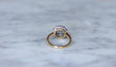 Bague 54 Bague Marguerite or jaune diamants coussin 1.68 Cts 58 Facettes