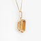 Collier Collier pendentif citrine 15 carats, chaîne vintage en or jaune 14 carats, 45 cm, bijoux fins 58 Facettes G13493