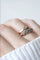 Bague 58.5 Solitaire diamant sur or rose et argent 58 Facettes